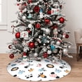 thumbnail image 4 of Cauagu 30" Christmas Tree Skirt Cartoon Animals Pattern Christmas Tree Decorations Tree Mat for Xmas Decorations Occasion Holiday Home Decor -30", 4 of 7