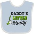 thumbnail image 3 of Inktastic Daddy's Little Caddy with Golf Club and Ball Boys or Girls Baby Bib, 3 of 4