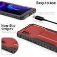thumbnail image 5 of ExoGuard For Cricket Vision Plus Case, Phone Case with Screen Protector and Kickstand (Red), 5 of 7