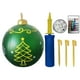thumbnail image 4 of Bola inflable navideña de 60cm, brillo de PVC con accesorios ligeros para fiestas, suministros festivos, 4 of 8