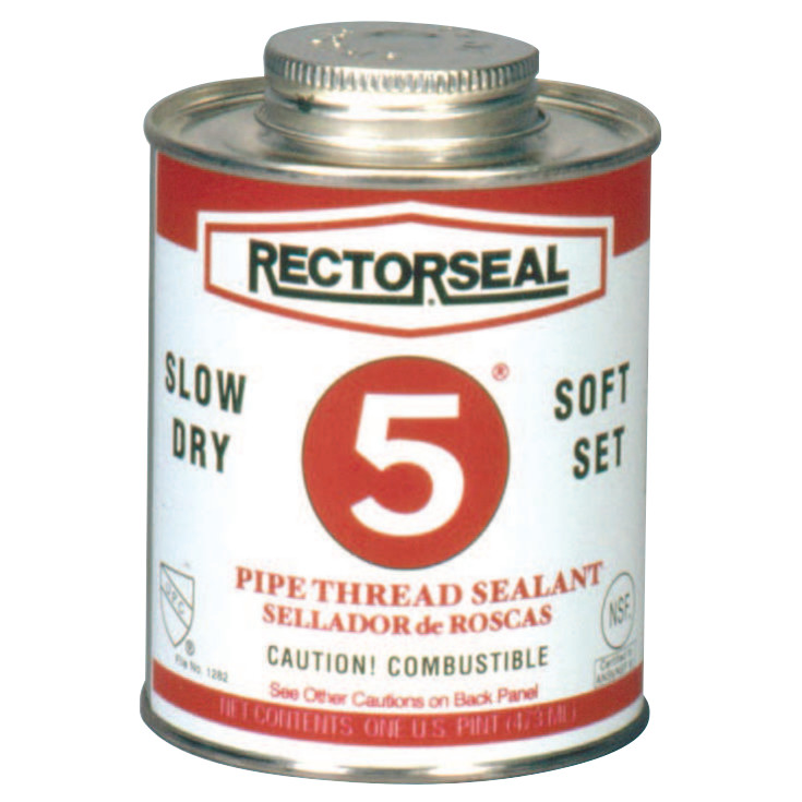 Rectorseal No. 5 Pipe Thread Sealants, 1 Quart Can, Yellow Walmart