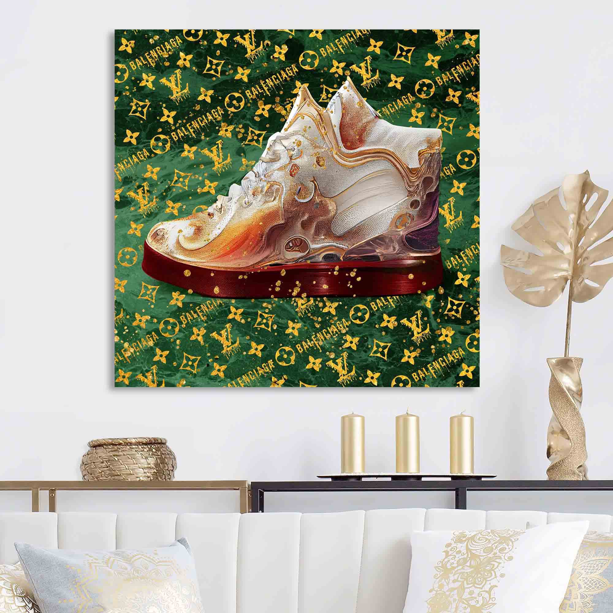 Designart Designer Marble Sneaker I Canvas Wall Art