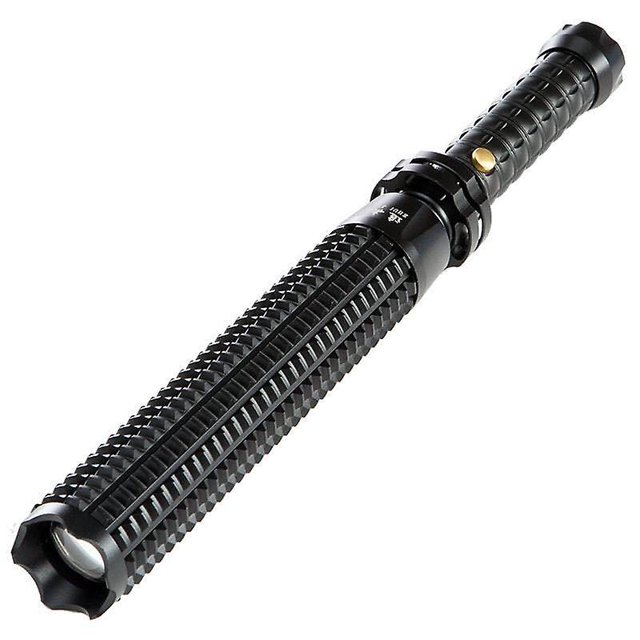Tácticas de autodefensa de emergencia Retráctil Recargable Led Bastón impermeable Aleación de aluminio Linterna de autodefensa de emergencia Feliz Sencillez