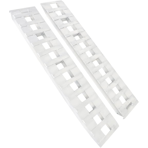 labwork 72 inch X 15 inch 6500LBS Aluminum Trailer Ramps Total Beavertail Hook End 1 Pair 2 Ramps