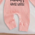 thumbnail image 6 of mgoYE Newborn Baby Girl Outfit Sweatshirt Romper Long Sleeve Jumpsuit Preemie Coming Home Outfit(Light Pink,0-3 Months), 6 of 6