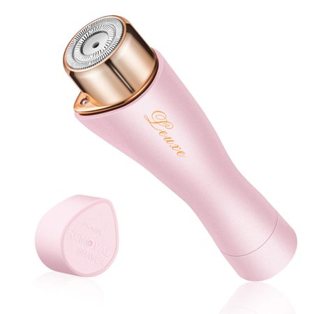 Facial Hair Remover for Women, Leuxe Painless Hair Removal Waterproof Shaver Razor