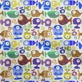 thumbnail image 1 of oneOone Cotton Poplin Medium Blue Fabric Kids Fish Diy Clothing Quilting Fabric Print Fabric By Yard 56 Inch Wide, 1 of 4