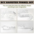 thumbnail image 6 of 8PCS Syrian Hamster Tube Set,Transparent Pet Cage Curvy Tunnel Kit DIY Dwarf Hamster Toy Tube Small Animal External Accessories Adventure Pipe for Mice Rat, 6 of 6