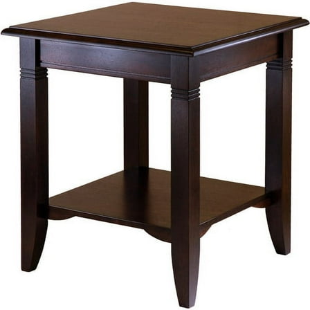 Winsome Nolan End Table, Cappuccino Finish