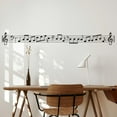thumbnail image 4 of 1 Sheet Music Notation Wall Stickers Music Sheet Wall Decal Music Note Wall Art Decor Peel and Stick Black DIY Vinyl Art Decorations for Music Room Classroom Nursery Living Room Wall Decor, 4 of 8