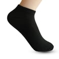 thumbnail image 3 of 4Pair Solid Mesh Women's Short Socks Invisible Ankle Socks Women Summer Breathable Thin Boat Socks Calcetines Black White Gray, 3 of 5