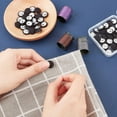 thumbnail image 5 of 50PCS Cloth Shank Buttons Round Shaped Sewing Button Women Suit Woolen Coat Button Male Jacket Button Shirt Trousers Button Fabric Cloth Covered for Overcoat Garment Accessories Black DIY, 5 of 9