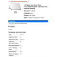 thumbnail image 2 of Left Upper Door Mirror Glass - Compatible with 2015 - 2017 Chevy Silverado 2500 HD 2016, 2 of 2