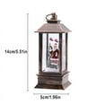 thumbnail image 3 of HCTSHG Tree Farm Snowman Lighted Snow Globe Water Lantern with Swirling Glitter Decoration for Christmas Home, Living Room, Battery Operated or USB Powered (2x5.5in), 3 of 6
