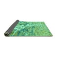 thumbnail image 2 of Ahgly Company Indoor Rectangle Abstract Turquoise Blue Modern Area Rugs, 3' x 5', 2 of 4