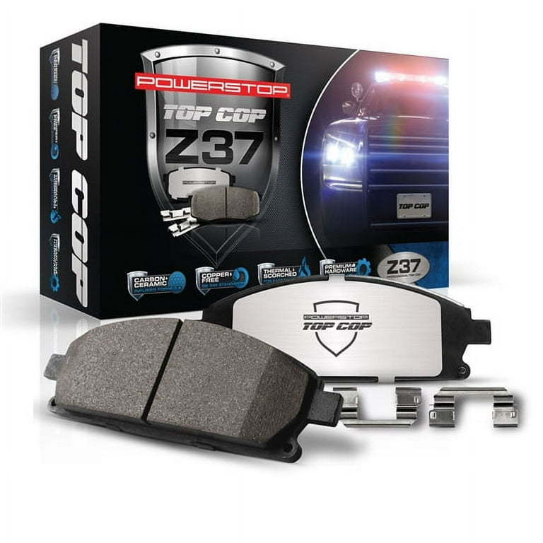 Power Stop 17-667, Z17 Rear Ceramic Brake Pads With Hardware