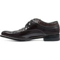 thumbnail image 5 of Stacy Adams Mens Dayton Burgundy Shoes Wing Tip  Ostrich Print Shiny 00375-05, 5 of 7