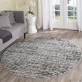 thumbnail image 2 of Safavieh Adirondack Collection ADR117A Black and Silver Contemporary Round Area Rug (6' Diameter), 2 of 3
