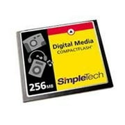 SimpleTech - Flash memory card - 256 MB - CompactFlash - for Brother HL-7050; HP Pavilion Media Center m1150, m1180, m1280, m7070; Symbol PDT 8100