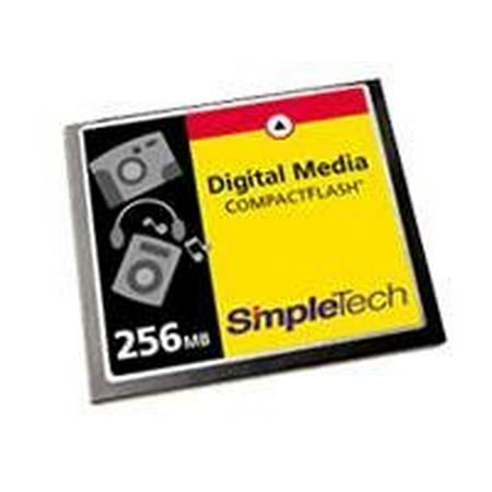 SimpleTech - Flash memory card - 256 MB - CompactFlash - for Brother HL-7050; HP Pavilion Media Center m1150, m1180, m1280, m7070; Symbol PDT 8100