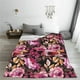 thumbnail image 5 of Balery Rose Flowers Manta de Felpa Suave y Acogedora – Cobija de Franela Aterciopelada para Cama, Lavable y Cálida para Sofá, Mascotas, Transpirable-60"x50", 5 of 7