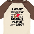 thumbnail image 4 of Inktastic I Want To Grow up To Be A Football Player Like My Daddy Boys or Girls Long Sleeve Baby Bodysuit, 4 of 5