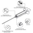 thumbnail image 3 of Meat Injector Syringe, 2-oz Marinade Flavor Injector 304 Stainless Steel with 3 Professional Needles,2 Cleaning Brushes and 4 Silicone O-rings, 3 of 5