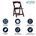 thumbnail image 4 of Flash Furniture Hercules Series Red Mahogany Resin Folding Chair, 4 of 8