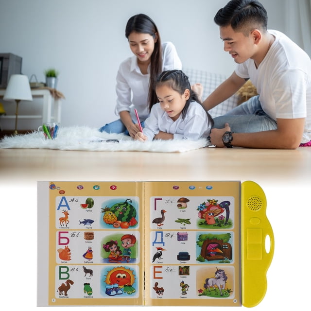 Interactive Sound Book, Attract Baby Learning Sound Book Hand-eye Coordination for Learning for Kids for Children Blue,Yellow
