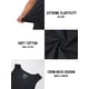thumbnail image 5 of Camiseta sin mangas TACVASEN para hombre, algodón, de secado rápido, negra, para gimnasio, talla S, 5 of 6