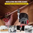 thumbnail image 2 of VEVOR 100PCS Oscillating Saw Blades, Quick Release Multitool Blades Kit, HCS Tool Blades for Wood Plastic Metal Nails Bolts, Compatible with Dewalt Dremel Fein Worx Bosch Makita Milwaukee, 2 of 9