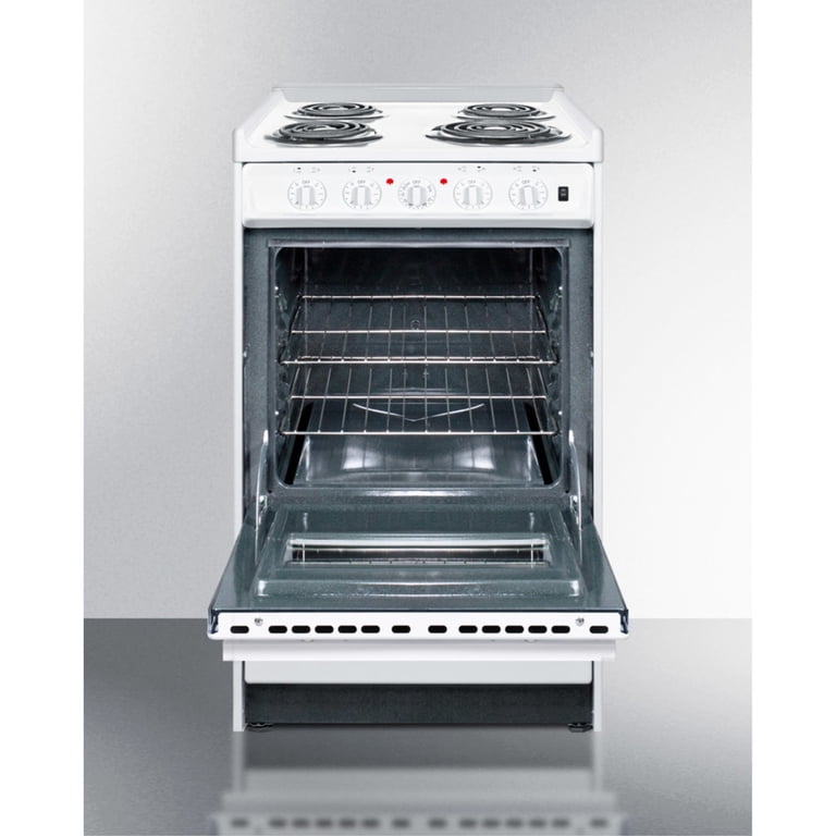 20 wide slide-in style electric coil top range in white with oven window -  Walmart.com