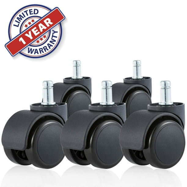 Office Chair Caster Wheels Black