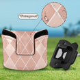 thumbnail image 6 of Haosy Rose Beige Block Golf Mallet Putter Cover Strong Magnetic Leather Golf Club Headcover Closure, 6 of 7