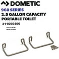 thumbnail image 4 of Dometic 964 Portable Toilet w/Mounting Brackets - 2.5 Gallon - Platinum [311096406], 4 of 4