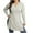 Gray Shirt fot Women, variant on Women's Split V-Neck Long Sleeve Rib Knit Tunic Tops Comfortable Basic Layering Casual Daily Wear Blouse Gray S