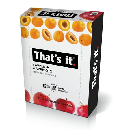 That's It, Fruit Bar Apple + Apricot, 12 Ct