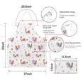 thumbnail image 7 of Chicken Watercolor Rooster Egg Pattern Apron-Garden Aprons for Women with Pockets-Cotton Linen Waterproof Kitchen Cooking Gardening Aprons Adjustable for Kitchen,Cooking,BBQ and Salon 33x27 Inch, 7 of 7