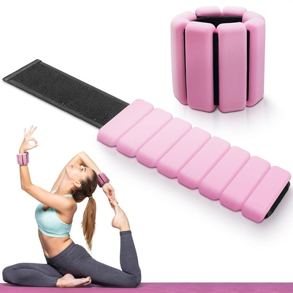 ORUYROP Ankle Weights for Women Adjustable, Wrist Weights for Yoga, Pilates, Aerobics, Pool exercise, Pack of 2, 2 Lbs