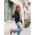 thumbnail image 4 of NAYTOAO Women's Polka Dot Cardigan Sweater, Crew Neck Button Down Long Sleeve Knit Open Front Casual Outerwear for Fall Winter, 4 of 8
