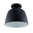 thumbnail image 5 of SEI Furniture Averni Industrial Metal Dome Flush Mount in Black, 5 of 5