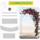 thumbnail image 3 of Arco de Flores Metálico Soporte para Plantas Trepadoras, Decoración de Boda y Jardín, Fácil Montaje, Resistente, Ideal para Ceremonias, Fiestas y Eventos DIY, 3 of 4