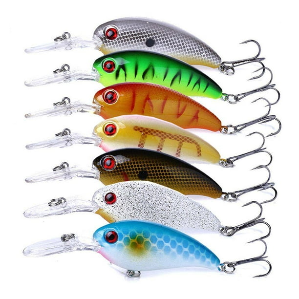 3D Eyes Plastic Perch Lures Hooks Simulation Fish Lures; Bass Fishing Bait  Deep Sea Bass Fishing Tackle Aritificial Lures 