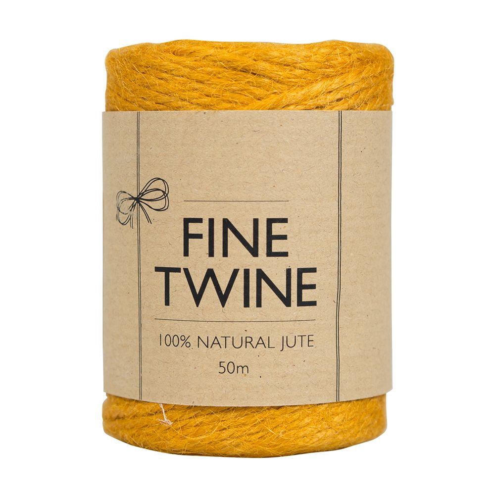 JAM Paper Kraft Twine, 1/8 x 54 yards, Gold, 1/Pack