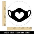 thumbnail image 2 of Caring Surgical Face Mask Heart Self-Inking Rubber Stamp Ink Stamper - Brown Ink - Small 3/4 Inch, 2 of 7
