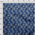 thumbnail image 2 of oneOone Polyester Lycra Fabric Leaves & Floral Block Print Fabric BTY 56 Inch Wide, 2 of 4