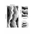 thumbnail image 4 of Grey Ombre Bath Towels for Bathroom Set,Luxury Microfiber Towels Gifts for Women,Quick Dry Beach Kitchen Hand Hair Face Towel and Dish Washcloth,Modern Geometric Moire Abstract Art Yoga Towels+Set, 4 of 7