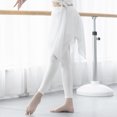 thumbnail image 3 of Leggings 2 en 1 para mujer Falda de gasa modal suave Danza delgada asimétrica, 3 of 8