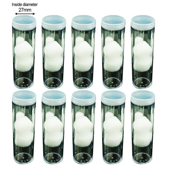MYG Durable 10pcs Coin Collection Tubes 27/30mm- Keep Your Coins Safe & Organized -