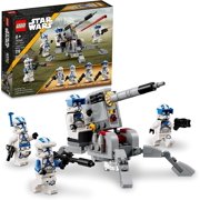 Star Wars 501st Clone Troopers Battle Pack 75345, Buildable Toy Set with AV-7 Anti Vehicle Cannon and Spring Loaded Shooter Plus 4 Characters